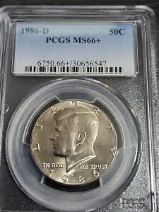 1986�N D�N���b�h ������ 50�Z���g �P�l�f�B �n�[�t�_���[ PCGS MS66+ ��������