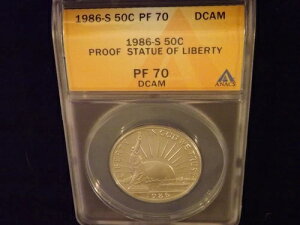 1986-S 50C ���R�̏��_�� ANACS PF 70 DCAM-