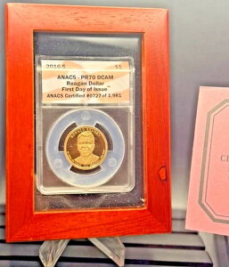 2016-S ���i���h�E���[�K���哝�� $1 ? ANACS PR70 DCAM FDOI ? COA & Case ????