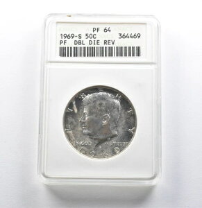 PF64 1969-S �P�l�f�B �n�[�t�_���[ DBL �_�C REV ANACS *2775