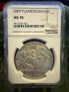 2007�N P �W�F�[���Y�^�E���L�O��� $1 NGC MS 70 MS70