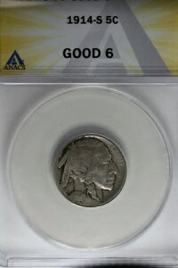 1914-S .05 ANACS G 6 �o�b�t�@���[�j�b�P���A�C���f�B�A���j�b�P���A5�Z���g�s�[�X