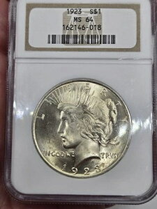 1923�N �V���o�[ �s�[�X�_���[ NGC MS64 �I�[���h�z���_�[ �� �n�C�O���[�h �� MS / UNC 28GI