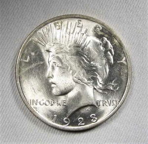 1923�N �V���o�[ �s�[�X �h�� UNC �R�C�� AL844