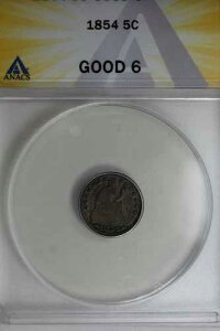 1854 .05 ANACS G 6 �n�[�t�_�C���A�V�[�e�b�h���o�e�B�n�[�t�_�C��