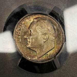 1946-S 10�Z���g ���[�Y�x���g �_�C�� - �J���t���I���W�i���g�[�j���O - PCGS MS 66 FB - SKU-X4084