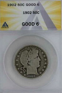 1902�N .50 ANACS G 6 �o�[�o�[�n�[�t�_���[�A���o�e�B�w�b�h�n�[�t�A50�Z���g