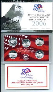 2006�N �A�����J �W�F���J���I �V���o�[ 50�B 5�s�[�X �v���[�t�Z�b�g COA�ƃp�b�P�[�W�t��