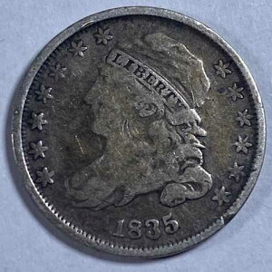 1835�N - �L���b�v�h�o�X�g�V���o�[�_�C�� - F/VF ���m�ȃR�C���摜 #CB42