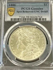 1886-P �����K����� PCGS �X�|�b�g���� UNC �ڍ�