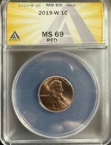 2019 W �����J�[���Z���g 1C - ANACS MS 69 ���b�h - �Ӓ�ς� / �V�K�z���_�[