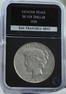 1926�N S US �s�[�X�V���o�[ $1 XF �N���[�j���O�ς� PCS �z���_�[