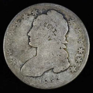 1836�N �L���b�v�t������ �n�[�t�h�� ? POOR P ? 50�Z���g��� �G�b�W�ɕ������� ?�M���ς�?