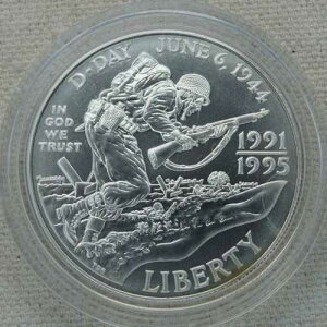1993�N-D ��񎟐��E��� 2 D-day unc �V���o�[�h�� 1991-1995 WWII �č������� $1 �R�C��-