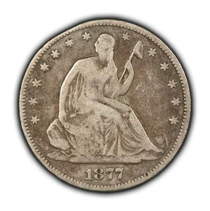 1877�N 50�Z���g ���ȃ��o�e�B �V���o�[ �n�[�t�h�� - VG+ - SKU-H3483