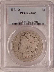 1891-O �����K���E�_���[ PCGS AG03
