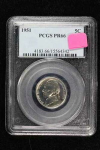 1951�N �v���[�t �W�F�t�@�[�\�� �j�b�P�� PCGS PR 66 40Q1