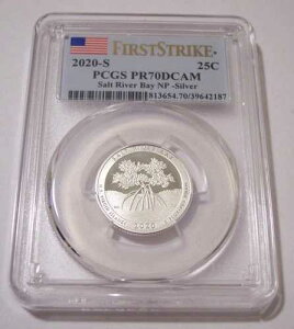 PCGS 2020 S �V���o�[�\���g ���o�[�x�C NP �N�H�[�^�[�v���[�t PR70 DCAM �t�@�[�X�g�X�g���C�N