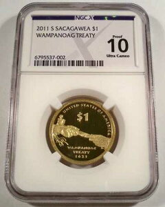 2011-S NGC PF10UCAM �v���[�t �T�J�K�E�B�A �h�� �����p�m�A�O �g���[�g �f�B�[�v �J���I $1 PR70