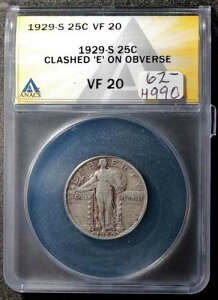 1929�N�� �X�^���f�B���O�E���o�e�B 25�Z���g�BANACS�z���_�[�́uE�v�Ɖ��L�̐������d�����Ă��܂��Bh990