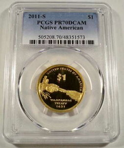 2011-S PCGS PR70DCAM �v���[�t �T�J�K�E�B�A�E�h�� �����p�m�A�O��� �f�B�[�v�J���I PR 70 $1