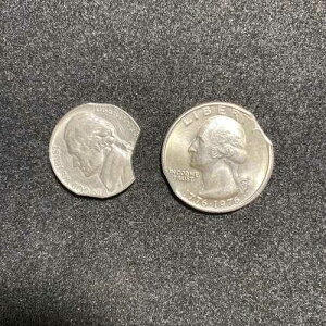 2 PC���b�g�N���b�v�v�����V�F�b�g�G���[; JEFF 5C �g���v���N���b�v / 1976 WASH 25C �_�u���N���b�v
