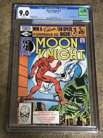 ムーンナイト #13 CGC 9.0 WP マーベルコミック 1981 シェンキェヴィチ アート デアデビル アプリ。