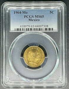 1964�N-Mo ���L�V�R �V���R�E�Z���^�{ 5C PCGS MS-65�A3�_�w����5�h������