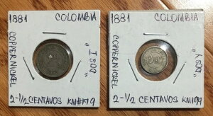 1881 �R�����r�A 2 1/2 �Z���^�{�X ���j�b�P���� 2 ���Z�b�g - Dos Y & Dos I -KM#179