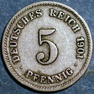 �h�C�c�鍑 5 �y�j�b�q 1901 G KM# 11