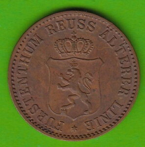 Coin Reuss Older Line 3 Pfennige 1864 SS-VZ Pretty nswleipzig