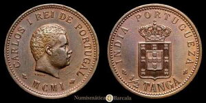 D. �J�����X I 1/2 �^���K (12,41g) 1901 �C���h KM-16 VF+