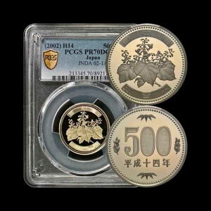 ���{�B2002�N�A500�~ - PCGS PR70 - �g�b�v�|�b�v?? �p�E���j�A�A����14�N