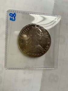 1790 CAROLUS IIII DEI GRATIA HISPAN ET IND REX M 8R F M (�O�ʂɃ}�[�N)