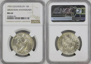1955 �N �`�F�R�X���o�L�A 10 �R���i ��� 10 ���N�L�O - NGC MS64 TOP POP!