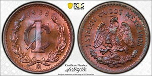 1935�N Mo PCGS MS65 RB - ���L�V�R - �g�[�����H 1�Z���^�{ 1�Z���g�R�C�� #43513A