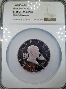 1969�N �E�K���_ �A�t���J 30�V�����O NGC PF68 Ucam UNC �W�F���v���[�t ���[�W�V���o�[