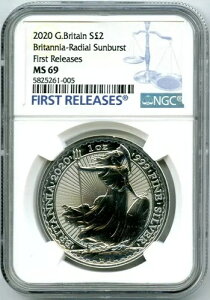 2020�N �p���� 1�I���X �V���o�[ �u���^�j�A ���W�A���T���o�[�X�g NGC MS69 ����