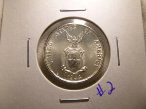 �A�����J �t�B���s�� 1944-D/S RPM VARIETY 20 Centavos - D over S