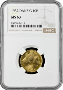 Danzig 10 pfennig 1932�ANGC MS63�A�u�_���c�B�q���R�s�s (1923 - 1939)�v