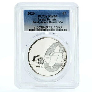�p�� 5�|���h �{���f�B�A�i�V���[�Y �{���h �W�F�[���Y�E�{���h MS69 PCGS CuNi �R�C�� 2020