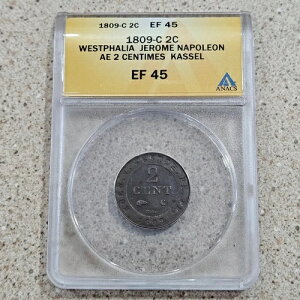 1809�N 2�T���`�[�� �h�C�c���B 2�Z���g�d�� �E�F�X�g�t�@���A���� ANACS �O���[�h EF 45