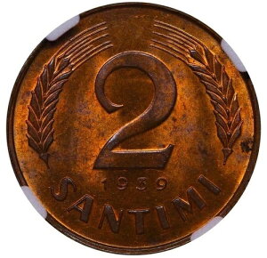 1939�N ���g�r�A�哝�� �J�����X�E�E���}�j�X 2 �T���e�B�~���� NGC MS 64 RB �Ӓ�