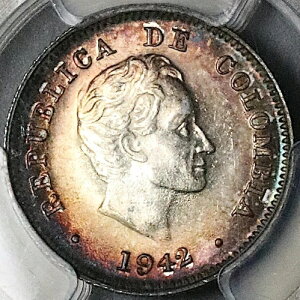1942-B PCGS MS 64 �R�����r�A 10�Z���^�{ �{�S�^������ �R���h���R�C�� (23081002C)