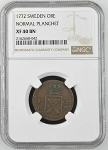 1772�N �X�E�F�[�f�� �m�[�}���v�����V�F�b�g 1�z�� NGC XF 40 BN �F��R�C��