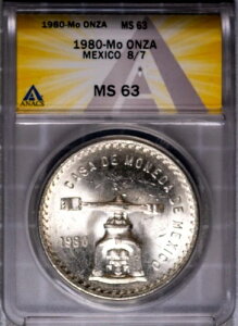 1980-Mo 8/7 �I�[�o�[�f�C�g �A�� �y�\ �V���o�[ �v���^ MS 63 ANACS # 7577227 + �{�[�i�X