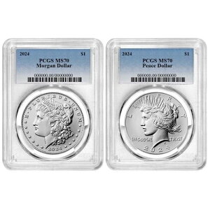 2024�N 1�h�� �����K�����s�[�X��� 2���Z�b�g PCGS MS70 �u���[���x��