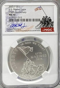 �A�����J�C����250���N�L�O 2025�N ��� - NGC MS70�A���������x��