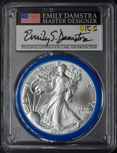 2021-(W) T2 �A�����J�� �V���o�[ �C�[�O�� PCGS MS70 FS �_���X�g�� �T�C������ �u���[ ?COINGIANTS?