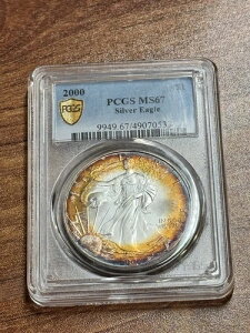 2000�N �A�����J�� �V���o�[ �C�[�O�� PCGS MS67 �����X�^�[ �g�[�j���O �g�[�� �R�C�� (Slab1050) (TNO)